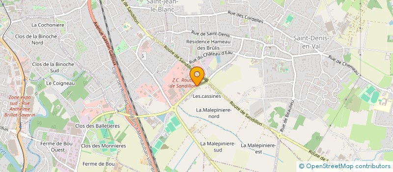 localisation de l'entreprise SCI SAINT JEAN LE BLANC BIDOU  SAINT-JEAN-LE-BLANC