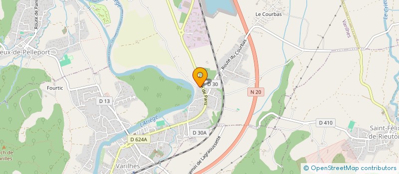 localisation de l'entreprise SCI SAINT JEANS à VARILHES
