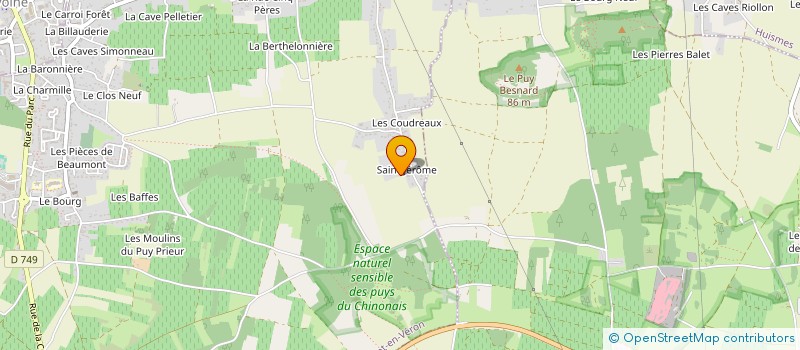 localisation de l'entreprise SCI SAINT JEROME LES COUDREAUX  BEAUMONT-EN-VERON