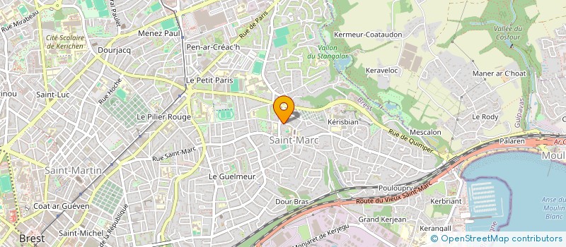 localisation de l'entreprise SCI SAINT JEVIN  BREST