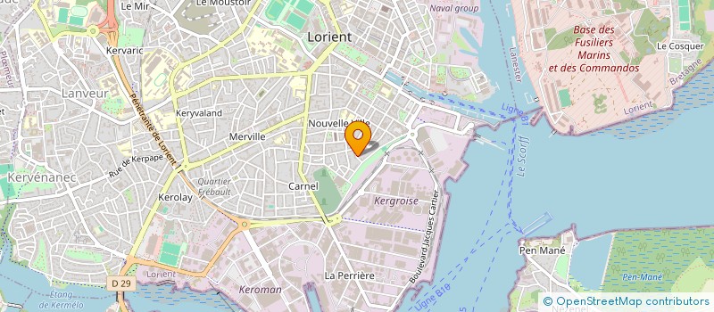 localisation de l'entreprise SCI SAINT JO  LORIENT