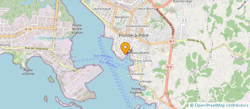 localisation de l'entreprise SCI SAINT JOHN à POINTE A PITRE