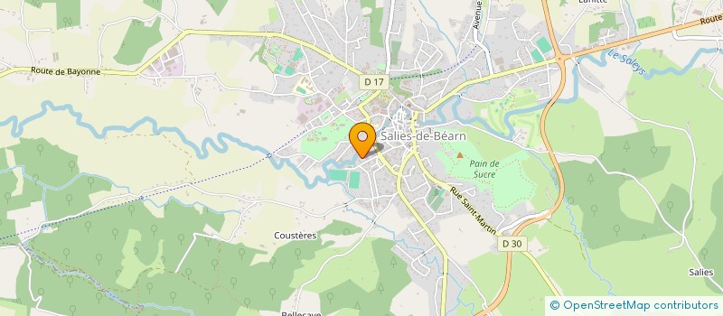 localisation de l'entreprise SCI SAINT JOSEPH  SALIES-DE-BEARN