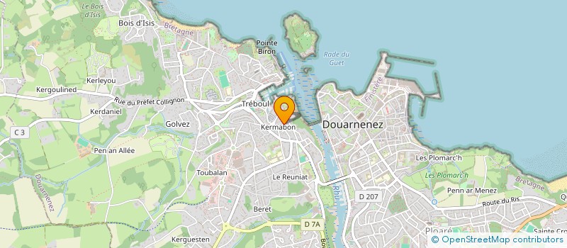 localisation de l'entreprise SCI SAINT JOSEPH  DOUARNENEZ