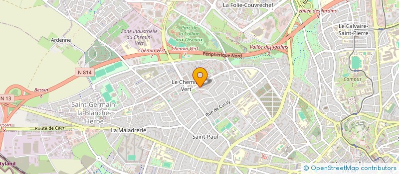 localisation de l'entreprise SCI SAINT JOSEPH à CAEN