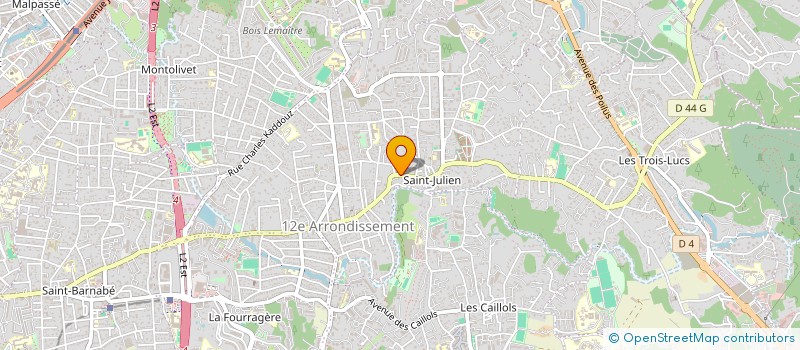 localisation de l'entreprise SCI SAINT JOSEPH à MARSEILLE
