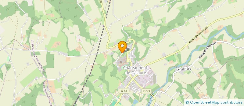 localisation de l'entreprise SCI SAINT JOSEPH  CHATEAUNEUF-DE-GALAURE