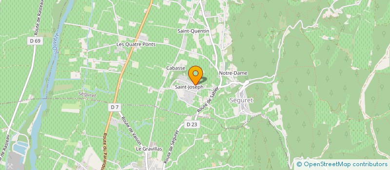 localisation de l'entreprise SCI SAINT JOSEPH  SEGURET