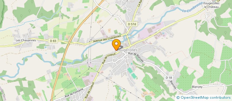 localisation de l'entreprise SCI SAINT JOSEPH  FOUGEROLLES-SAINT-VALBERT