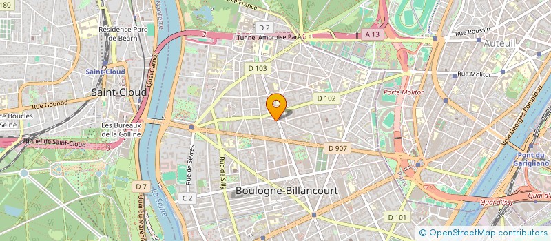 localisation de l'entreprise SCI SAINT JOSEPH à BOULOGNE-BILLANCOURT