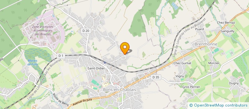 localisation de l'entreprise SCI SAINT-JOSEPH  BONS-EN-CHABLAIS