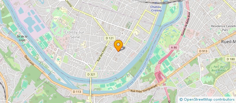 localisation de l'entreprise SCI SAINT-JOSEPH  CROISSY-SUR-SEINE