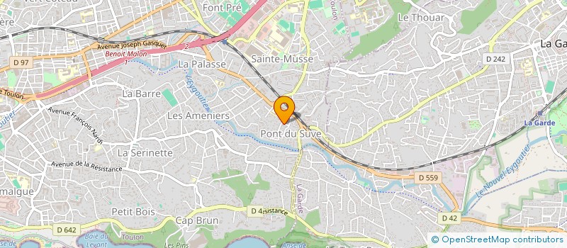 localisation de l'entreprise SCI SAINT JOSEPH PROTECTEUR  TOULON