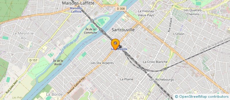 localisation de l'entreprise SCI SAINT JOSEPH TAYEAU  SARTROUVILLE