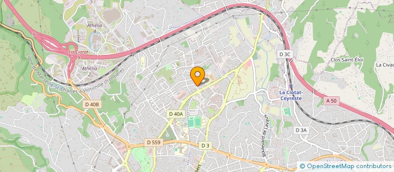 localisation de l'entreprise SCI SAINT JUBER  LA CIOTAT