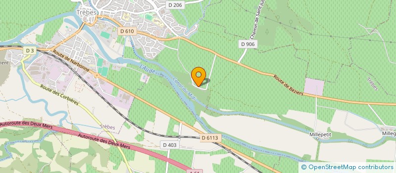 localisation de l'entreprise SCI SAINT JULIA  TREBES