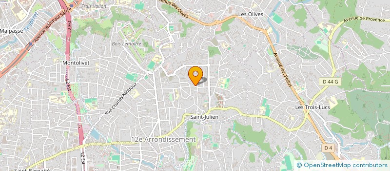 localisation de l'entreprise SCI SAINT-JULIEN  MARSEILLE