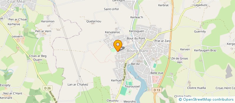 localisation de l'entreprise SCI SAINT JULIEN  BOURG-BLANC