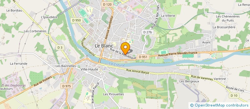 localisation de l'entreprise SCI SAINT JULIEN à LE BLANC