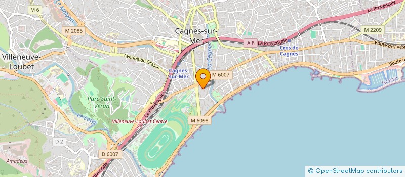localisation de l'entreprise SCI SAINT JULIEN  CAGNES-SUR-MER
