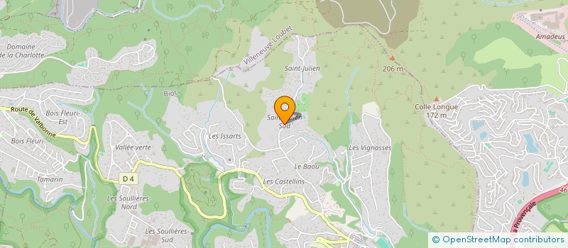 localisation de l'entreprise SCI SAINT JULIEN  BIOT