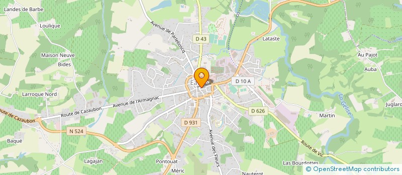 localisation de l'entreprise SCI SAINT JULY  EAUZE