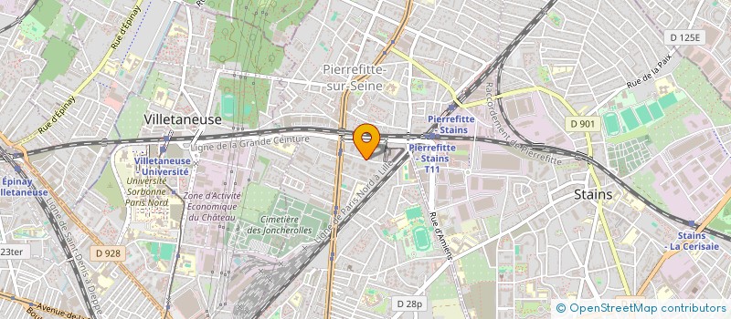 localisation de l'entreprise SCI  SAINT-JUST  PIERREFITTE-SUR-SEINE