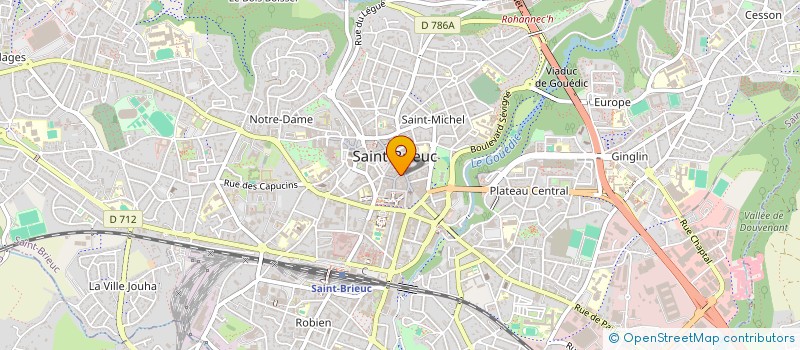 localisation de l'entreprise SCI SAINT JUST à SAINT-BRIEUC