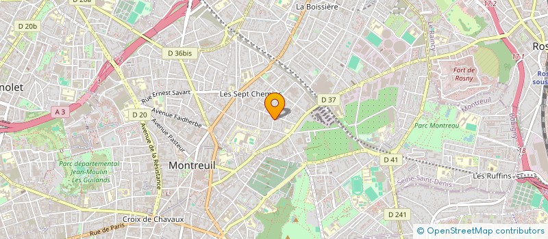 localisation de l'entreprise SCI SAINT JUST à MONTREUIL