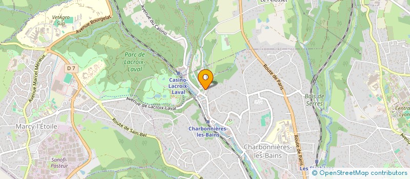 localisation de l'entreprise SCI SAINT JUST  CHARBONNIERES-LES-BAINS