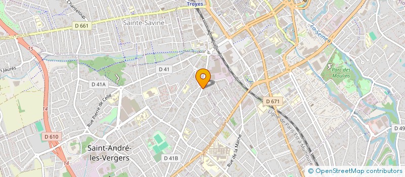 localisation de l'entreprise SCI SAINT LAURENT  SAINT-ANDRE-LES-VERGERS