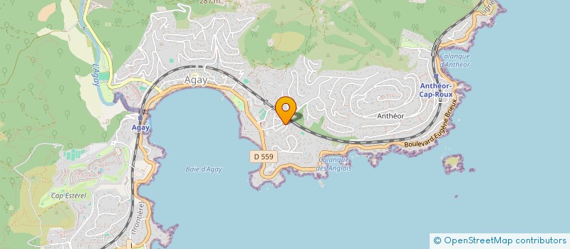 localisation de l'entreprise SCI SAINT LAURENT  SAINT-RAPHAEL