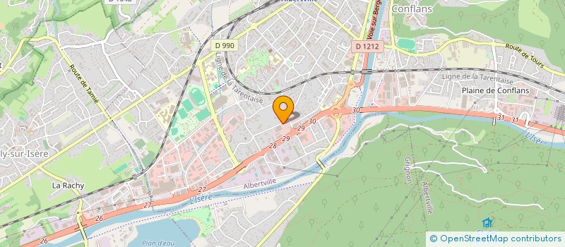 localisation de l'entreprise SCI SAINT LAURENT  ALBERTVILLE