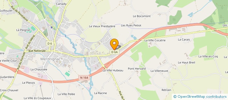 localisation de l'entreprise SCI SAINT LAURENT  SAINT-LAUNEUC