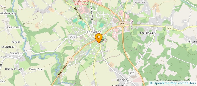 localisation de l'entreprise SCI SAINT LAURENT  LANVOLLON