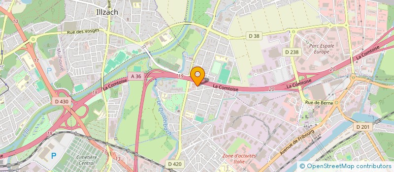 localisation de l'entreprise SCI SAINT LAURENT  ILLZACH