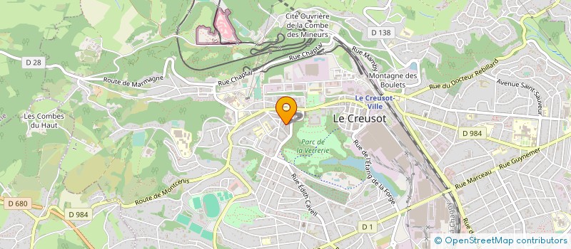 localisation de l'entreprise SCI SAINT LAURENT à LE CREUSOT