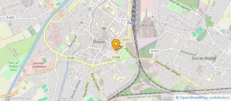 localisation de l'entreprise SCI SAINT LAURENT à DOUAI