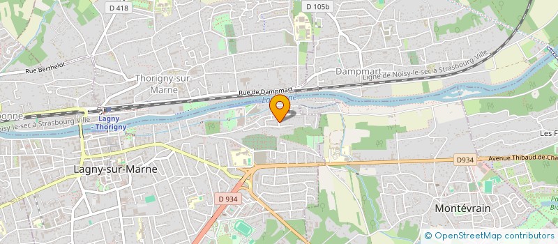 localisation de l'entreprise SCI SAINT LAURENT  LAGNY-SUR-MARNE