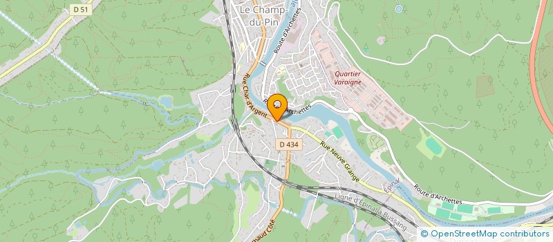 localisation de l'entreprise SCI SAINT LAURENT à EPINAL