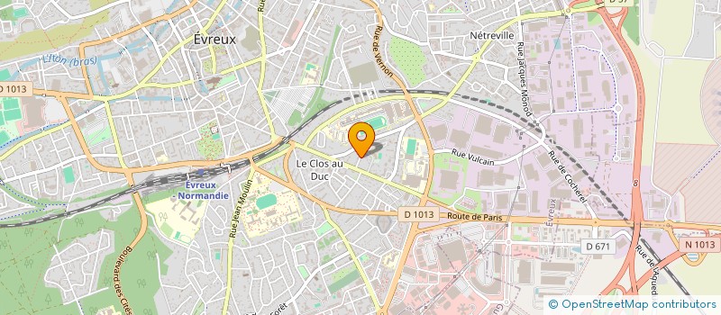 localisation de l'entreprise SCI SAINT LAZARE à EVREUX