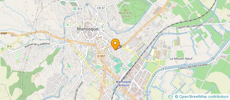 localisation de l'entreprise SCI SAINT LAZARE à MANOSQUE