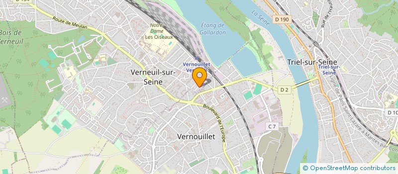 localisation de l'entreprise SCI SAINT LEGER  VERNEUIL-SUR-SEINE