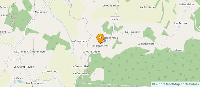 localisation de l'entreprise SCI SAINT LEONARD à BELLAVILLIERS