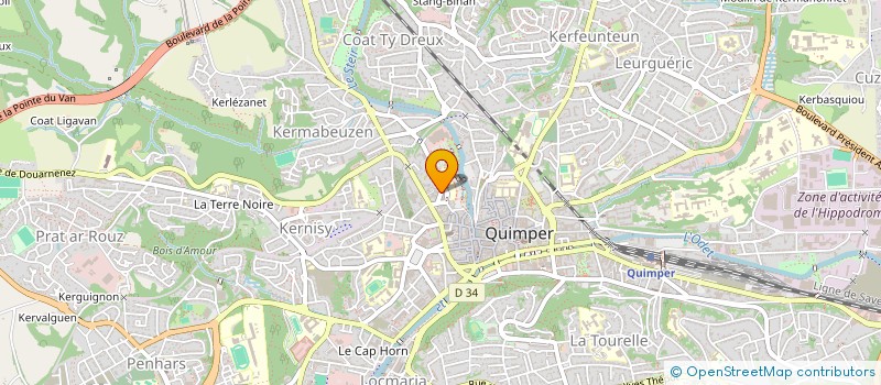 localisation de l'entreprise SCI  SAINT LIVERTIN  QUIMPER