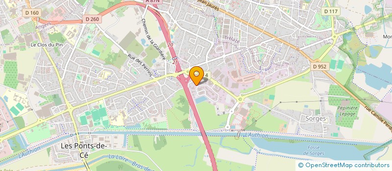 localisation de l'entreprise SCI SAINT LOISE  LES PONTS-DE-CE