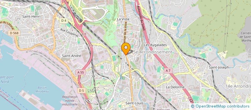 localisation de l'entreprise SCI SAINT LOUIS 265 à MARSEILLE