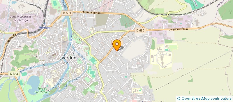 localisation de l'entreprise SCI SAINT LOUIS à VERDUN