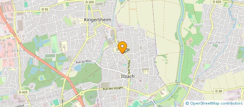 localisation de l'entreprise SCI  SAINT LOUIS  ILLZACH