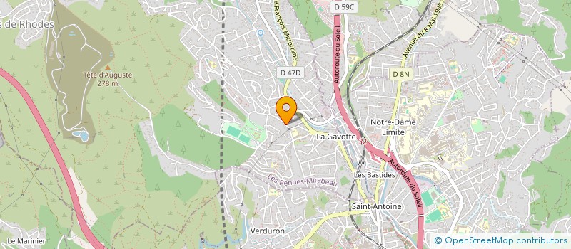 localisation de l'entreprise SCI SAINT LOUIS à LES PENNES-MIRABEAU